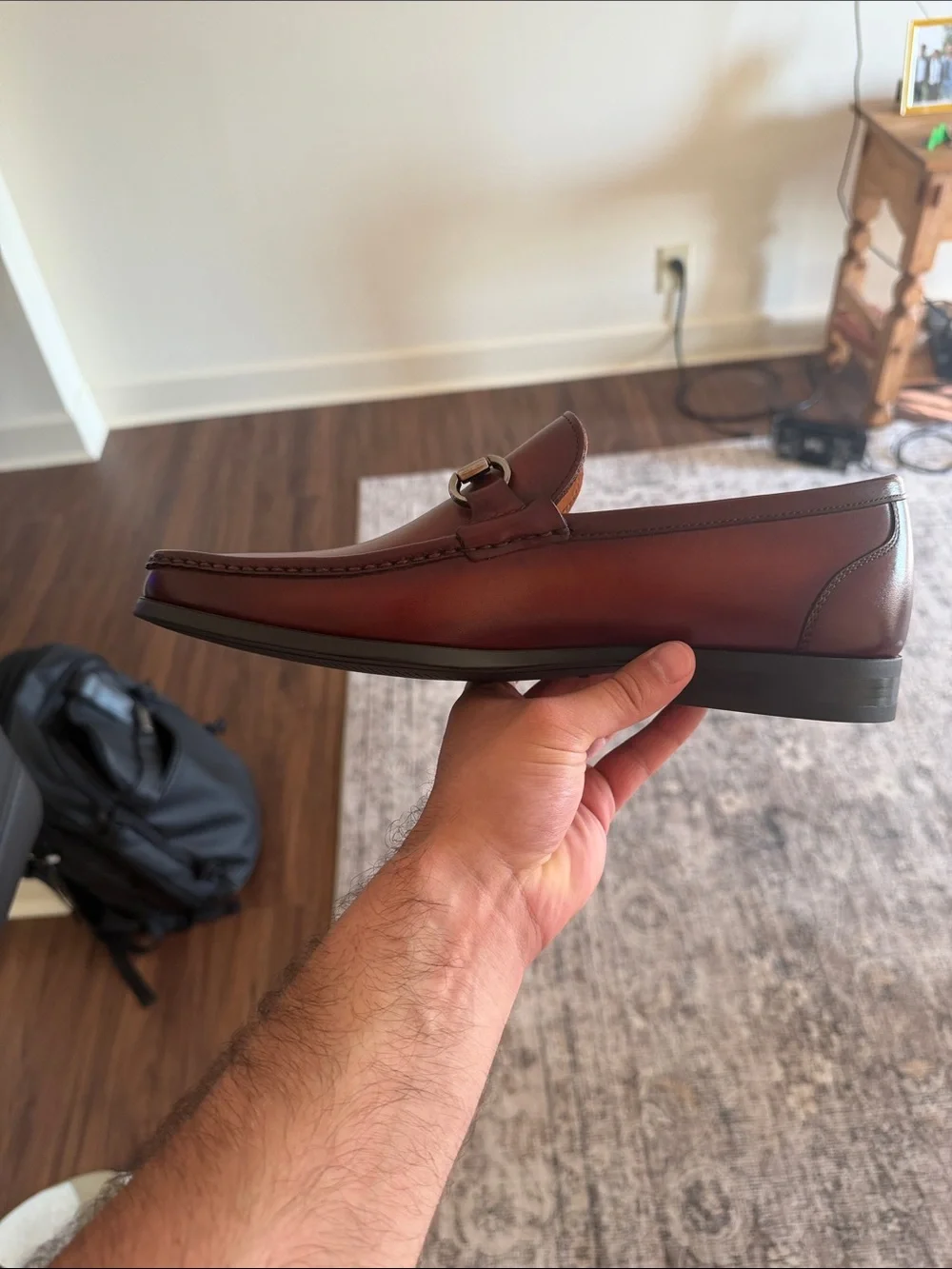 Magnanni Black Shoe Box with GENTRY Brandy Label